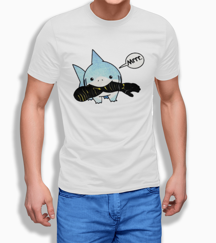 Jeff The Land Shark Mrrr Thunderbolts Eating Arm T-Shirt
