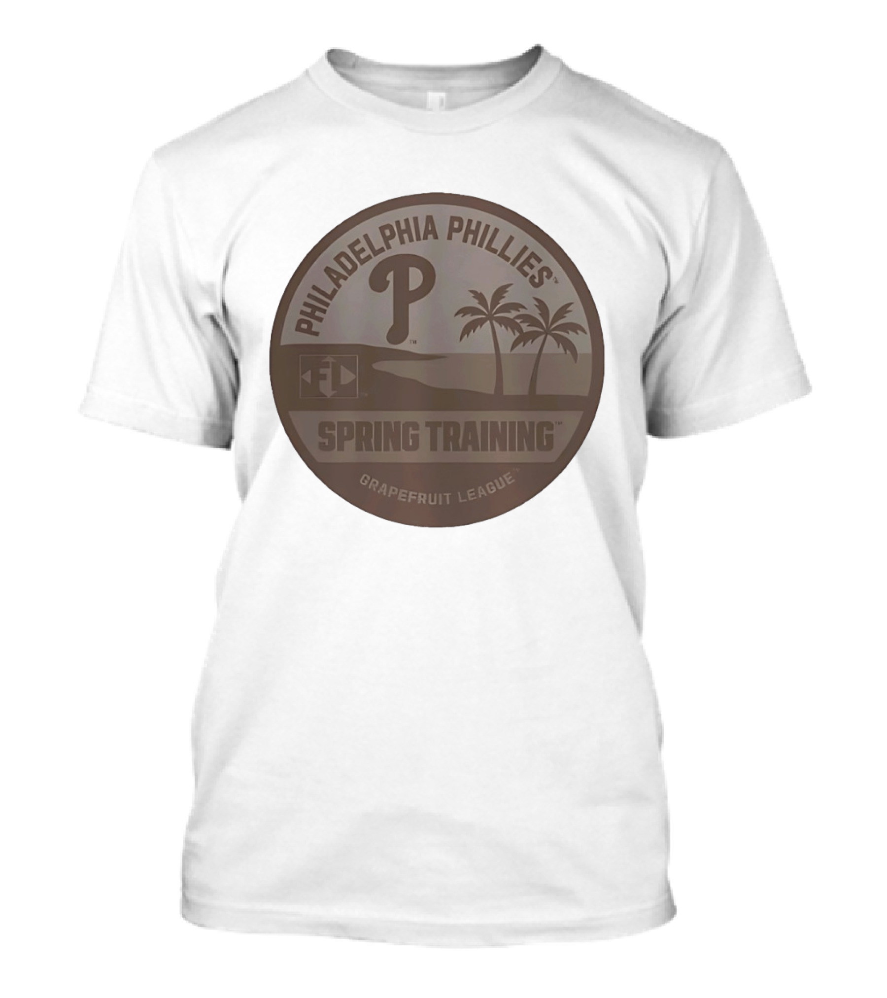 Philadelphia Phillies Spring Training Grapefruit League Palms And Sunset T-Shirt