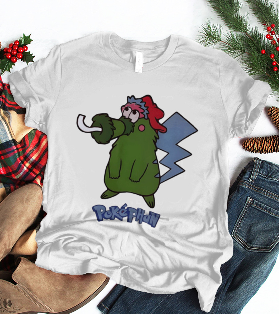 Philadelphia Phillies Pokephan Pikachu Phanatic Collaboration T-Shirt
