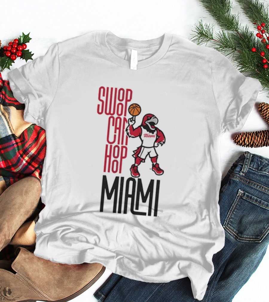 Swoop Can Hoop Miami RedHawks Basketball T-Shirt