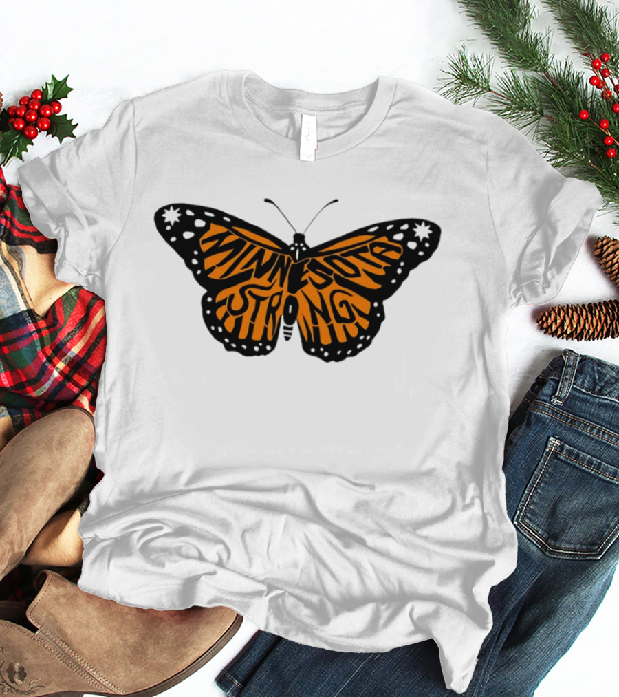 Minnesota Strong Monarch Butterfly Pride T-Shirt