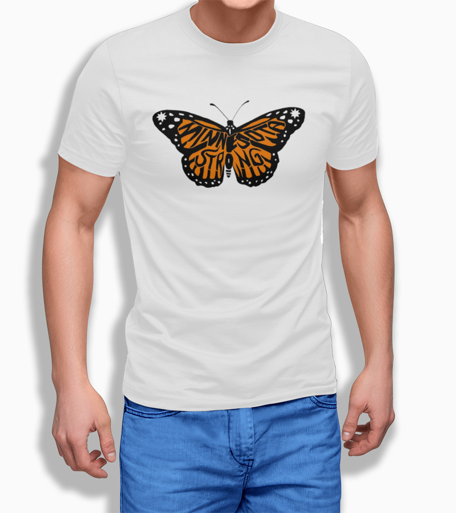 Minnesota Strong Monarch Butterfly Pride T-Shirt