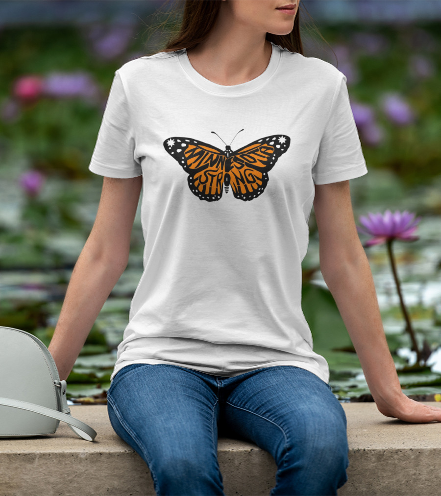 Minnesota Strong Monarch Butterfly Pride T-Shirt