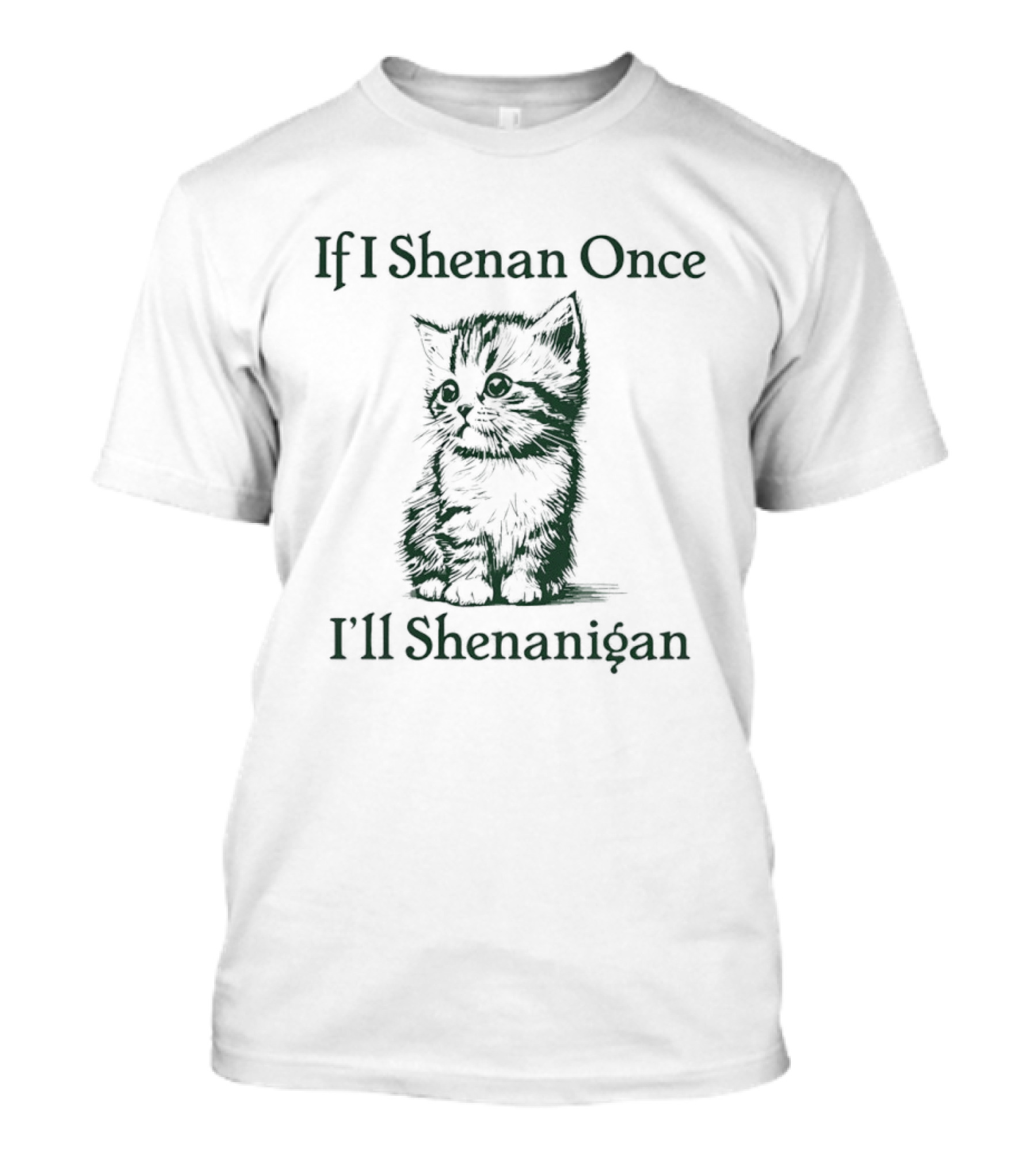 If I Shenan Once I'll Shenanigan Cat T-Shirt