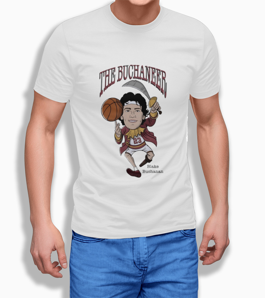 The Buchaneer Blake Buchanan Iowa State Cyclones Basketball Cartoon Number 23 T-Shirt