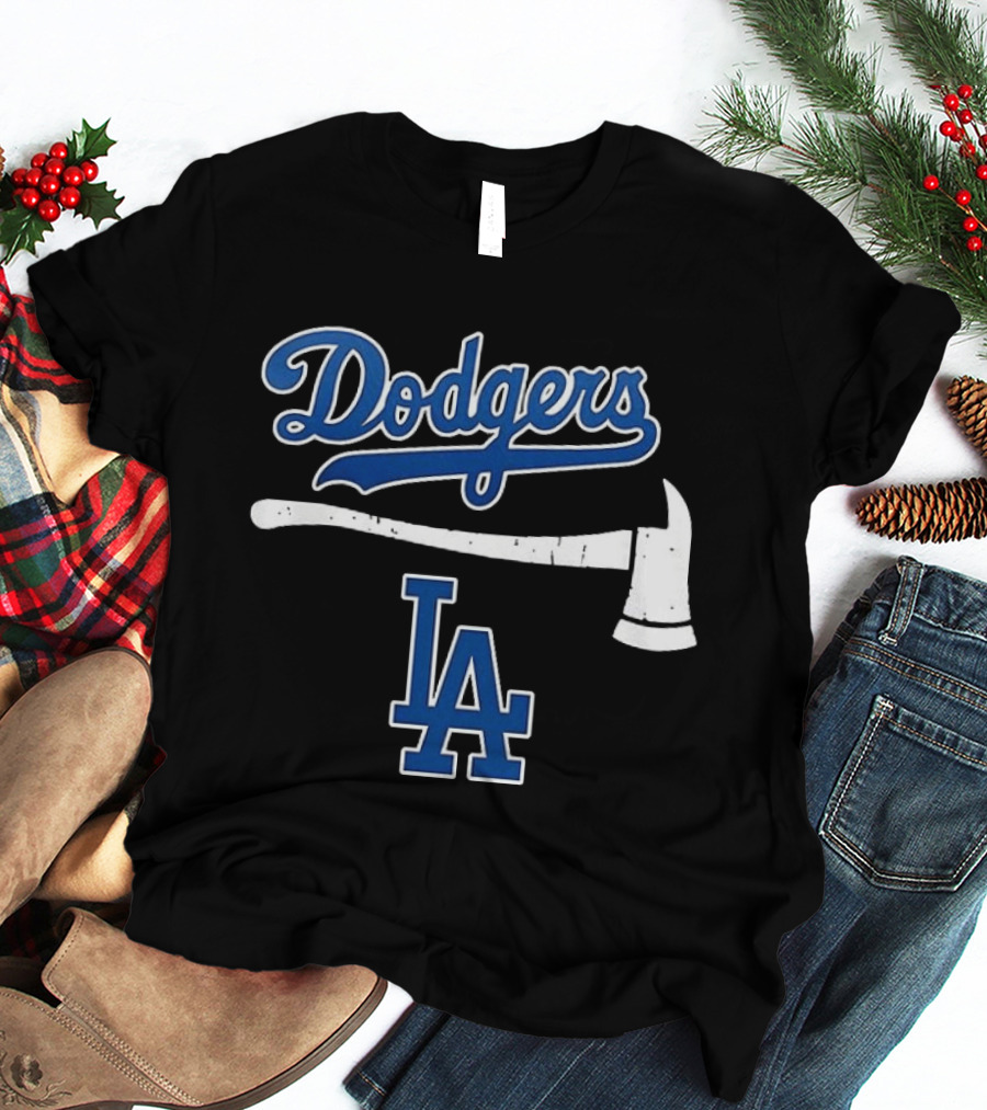 Dodgers Firefighter Axe LA Dodgers T-Shirt