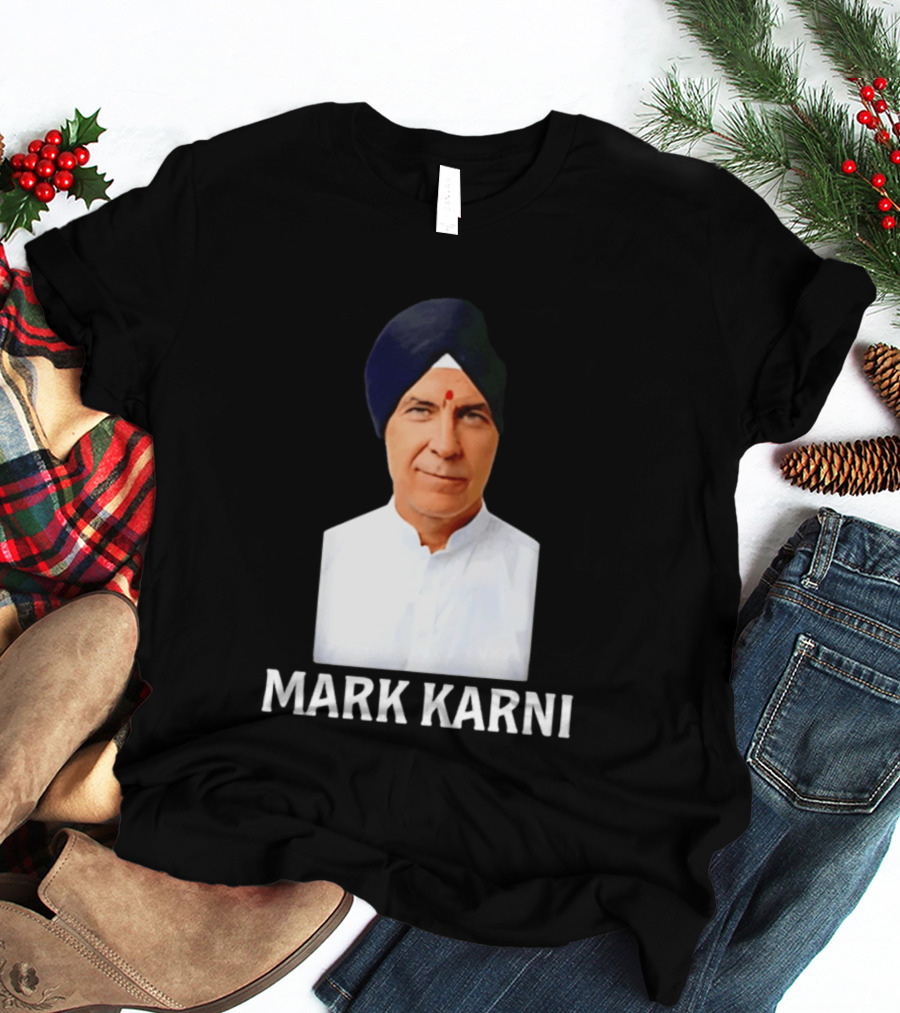 Mark Carney Turban Portrait Mark Karni T-Shirt