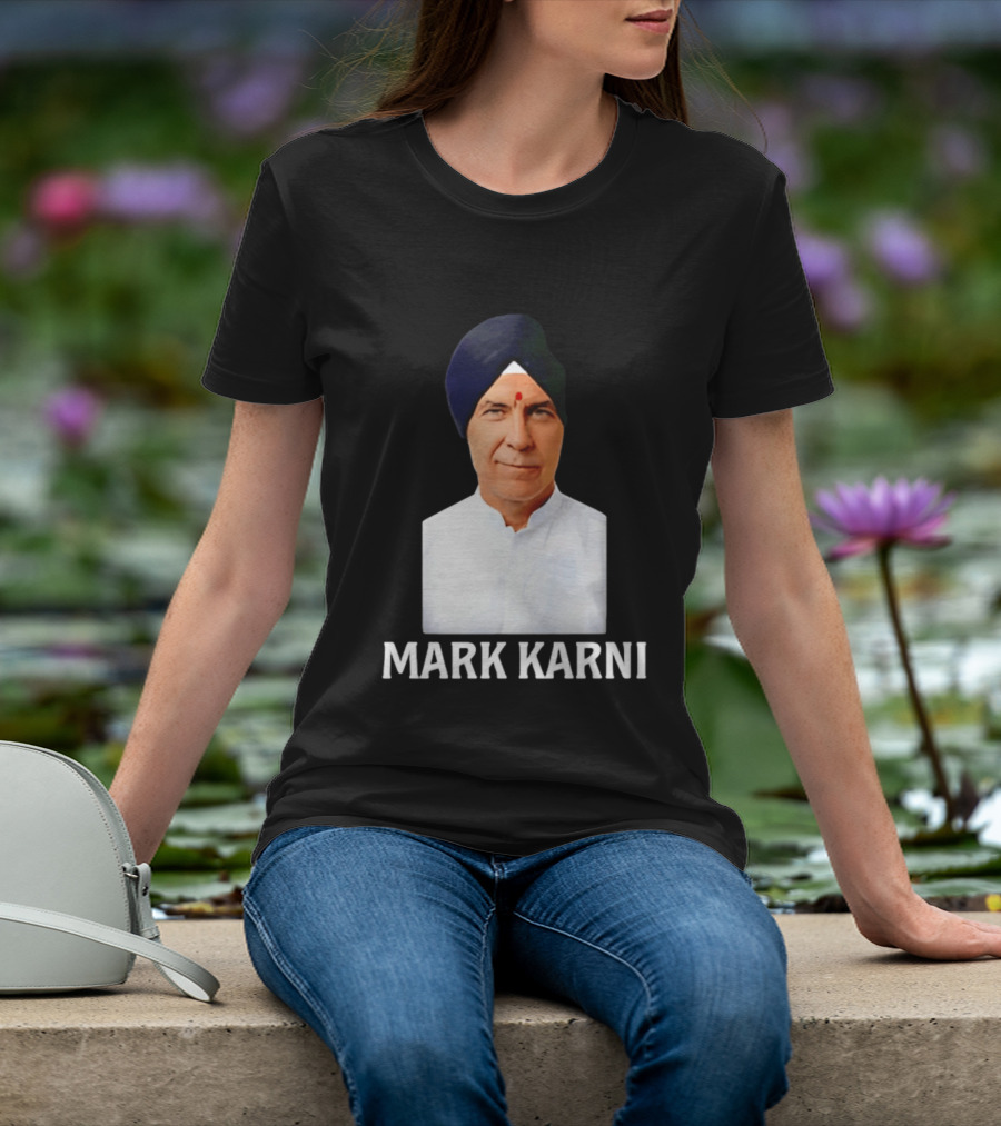 Mark Carney Turban Portrait Mark Karni T-Shirt