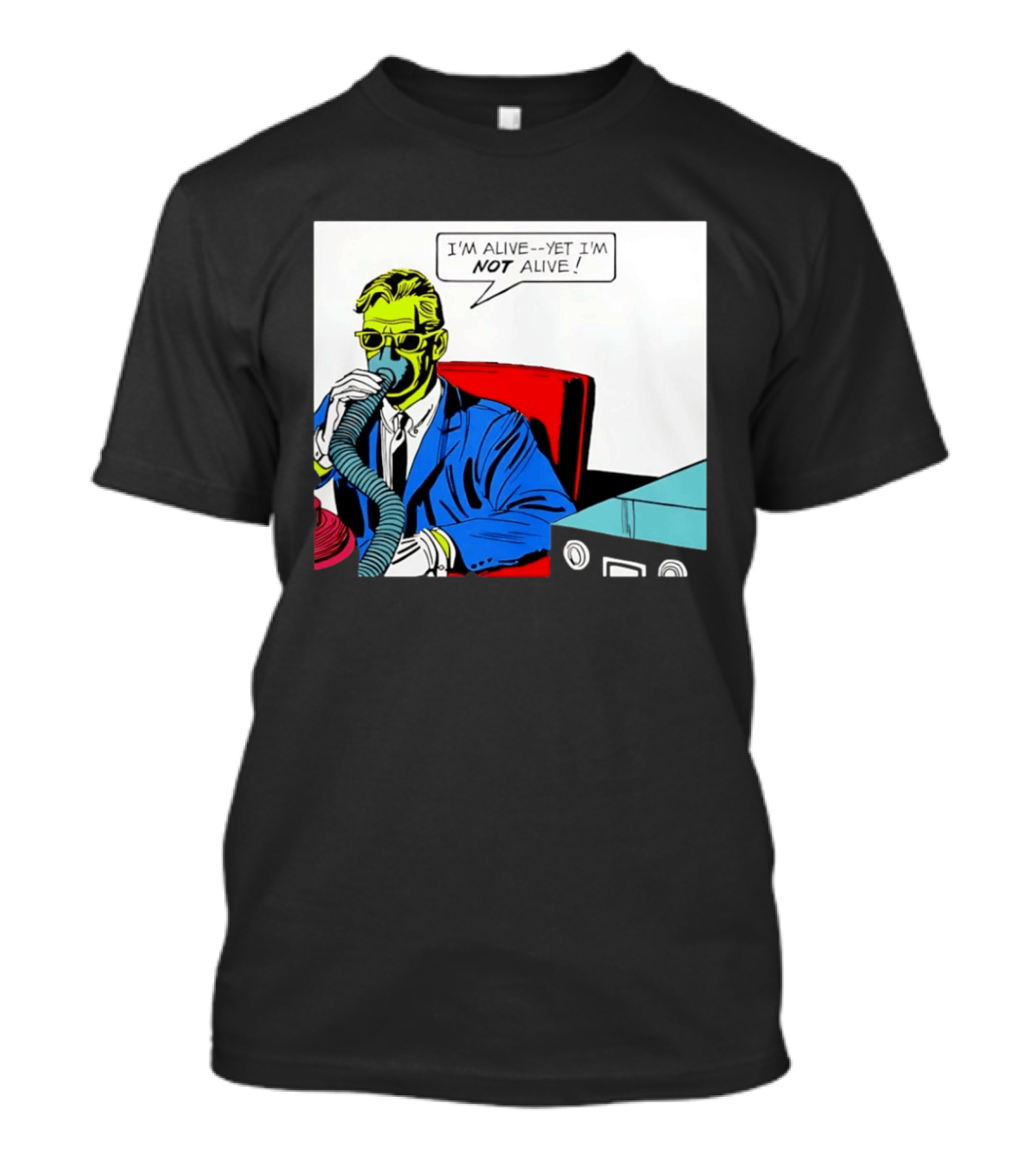 I'm Alive Yet I'm Not Alive Comic Pop Art Retro Bubble T-Shirt