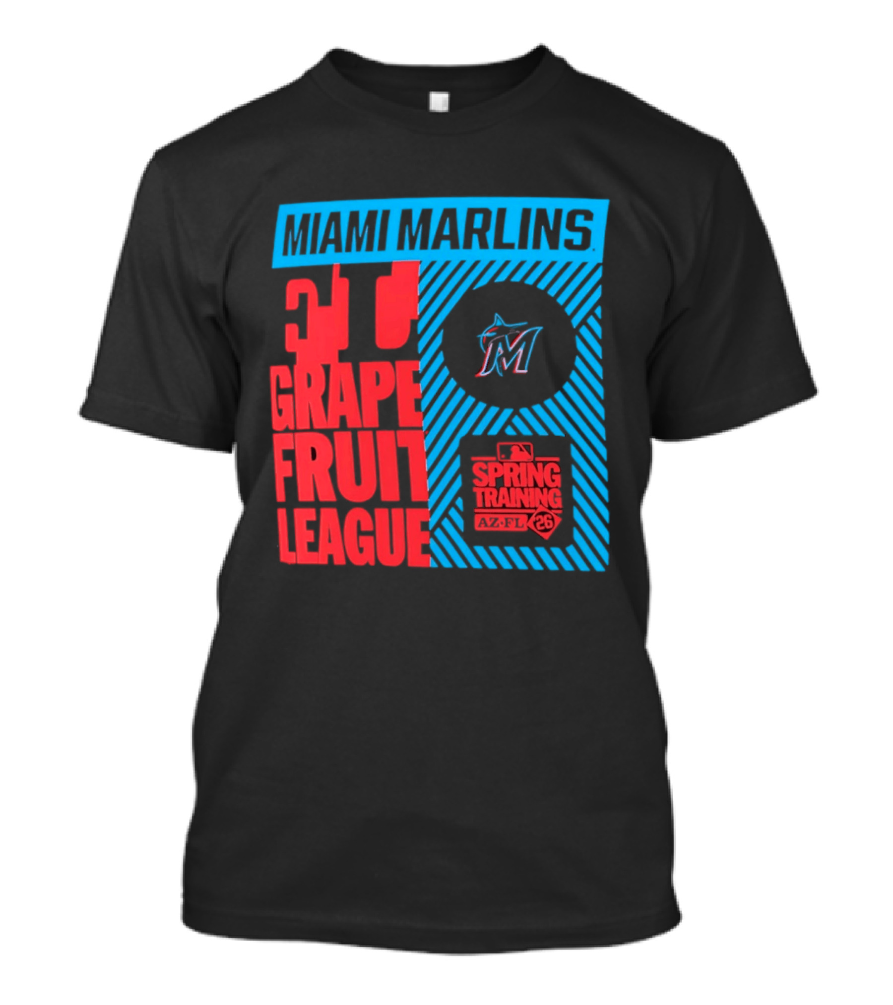 Miami Marlins 2026 Spring Training Grapefruit League 34 T-Shirt
