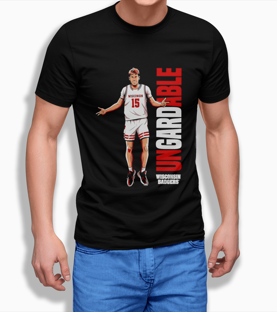Isaac Gard Wisconsin Badgers Ungardable Basketball Player 15 T-Shirt