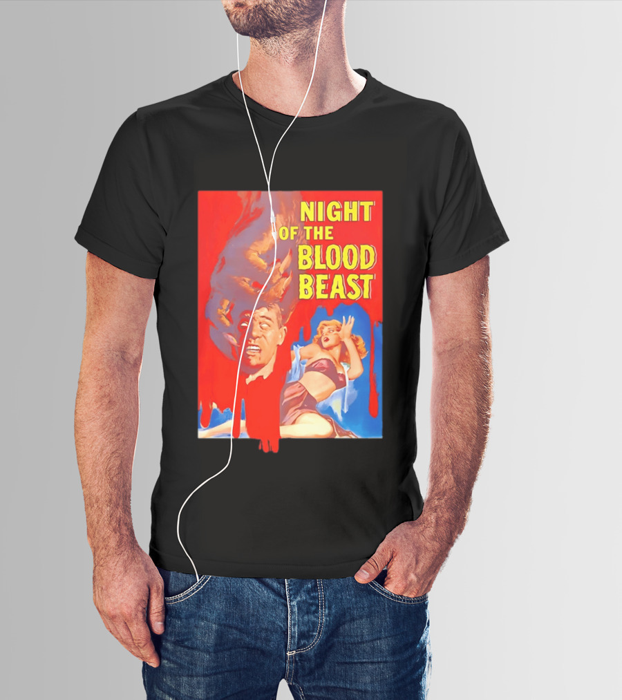 Night Of The Blood Beast Vintage Horror Movie T-Shirt