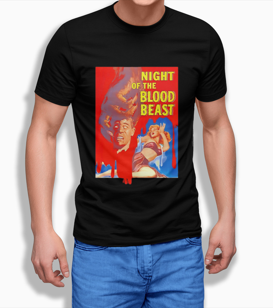 Night Of The Blood Beast Vintage Horror Movie T-Shirt