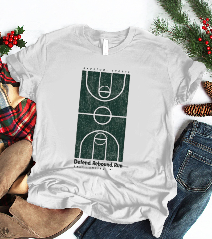 Barstool Sports Defend Rebound Run East Lansing Court T-Shirt