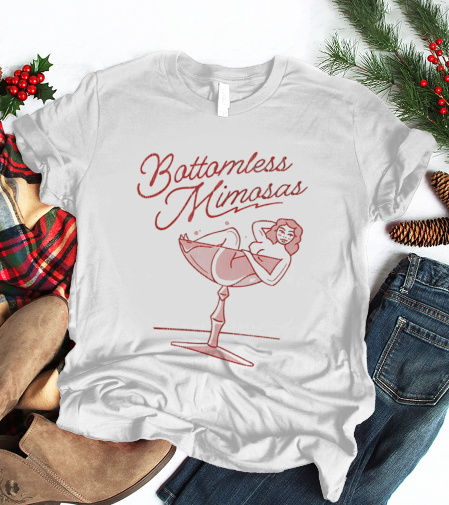 Bottomless Mimosas Cocktail Relaxation Vibes Lounge T-Shirt