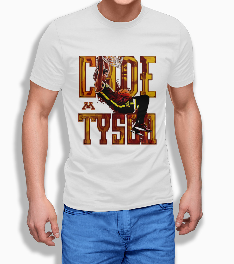 Cade Tyson Minnesota Basketball Dunk NCAA 2026 T-Shirt