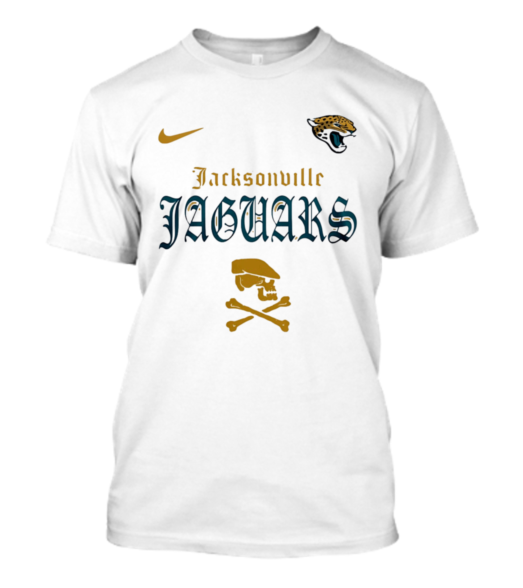 Jacksonville Jaguars Nike Dropkick Murphys Skull T-Shirt