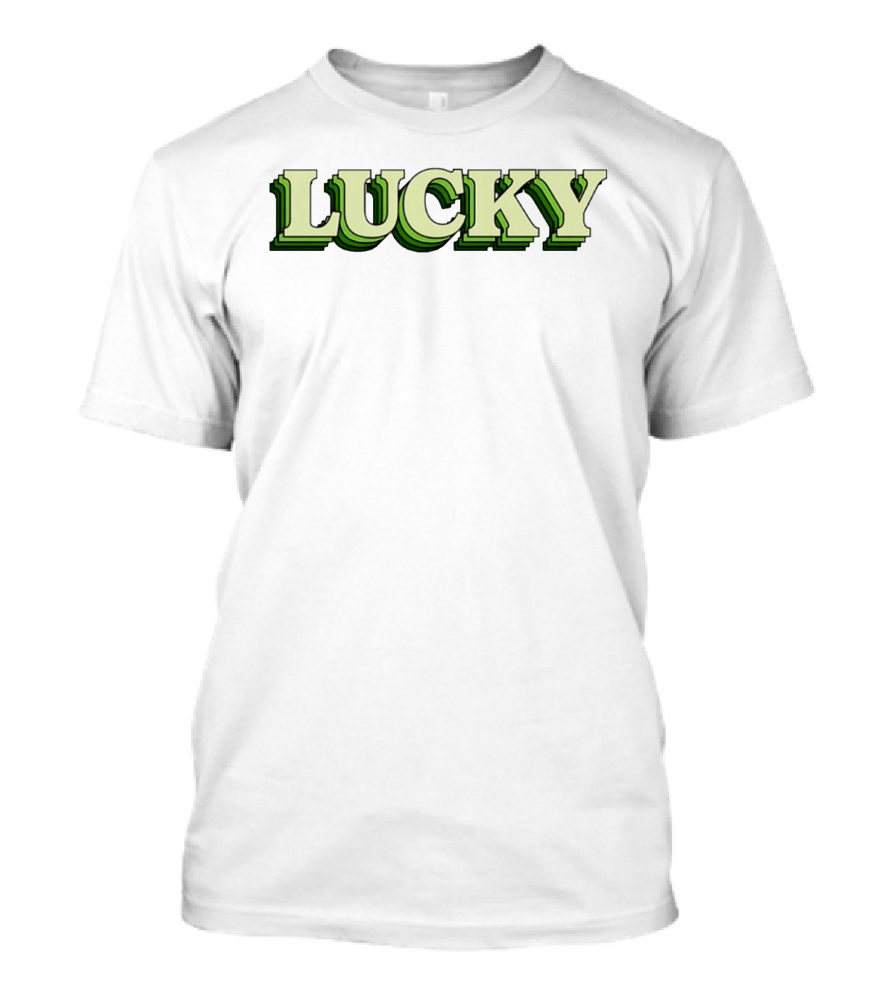 Lucky St Patrick's Day Green Gradient 3D T-Shirt