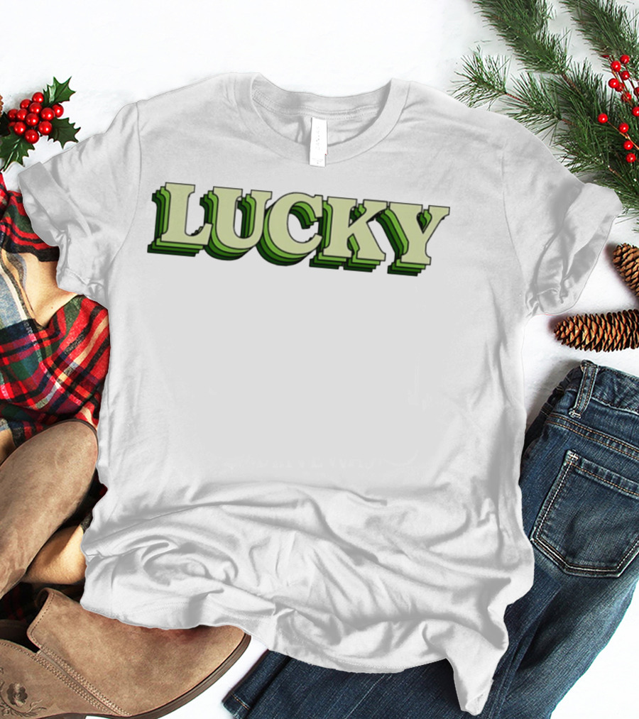Lucky St Patrick's Day Green Gradient 3D T-Shirt
