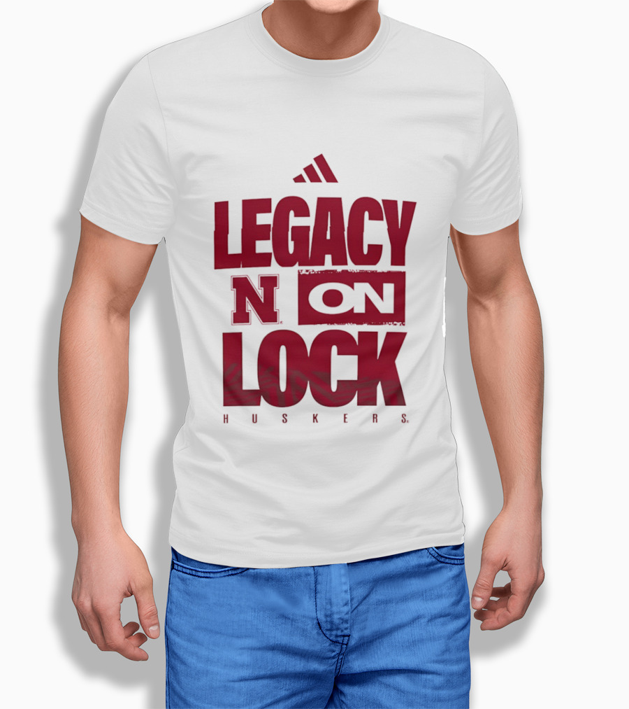 Nebraska Cornhuskers Legacy N On Lock Huskers T-Shirt