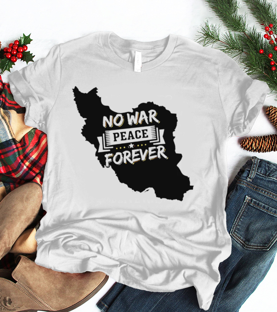 No War Peace Forever Map T-Shirt