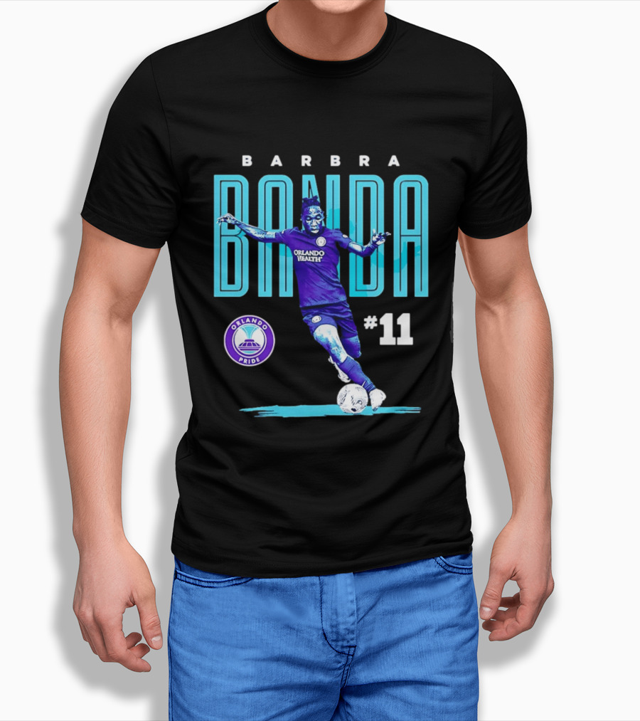 Barbra Banda Orlando Pride #11 Bitmap Player Soccer T-Shirt
