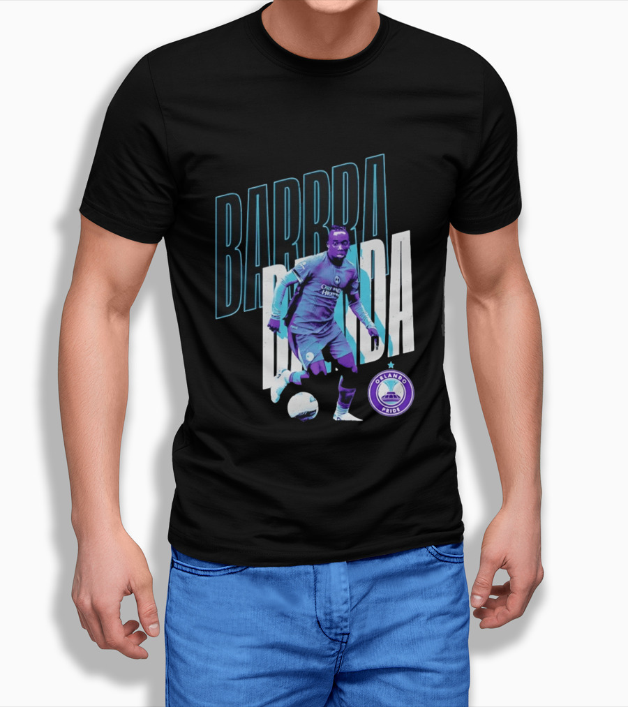 Barbra Banda Orlando Pride Soccer Player Action Pose T-Shirt