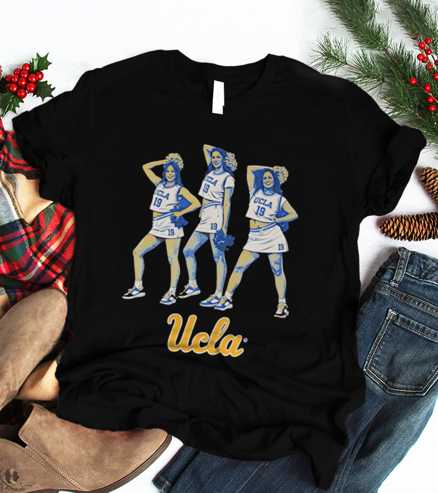 UCLA Bruins Women's Basketball Cheerleading Pom Poms Team Spirit T-Shirt