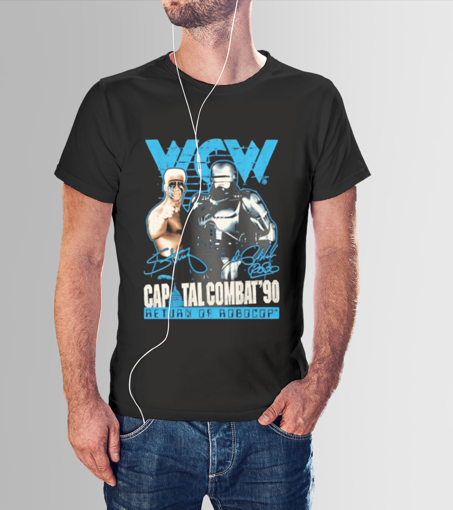 WCW Capital Combat 90 Return Of Robocop T-Shirt