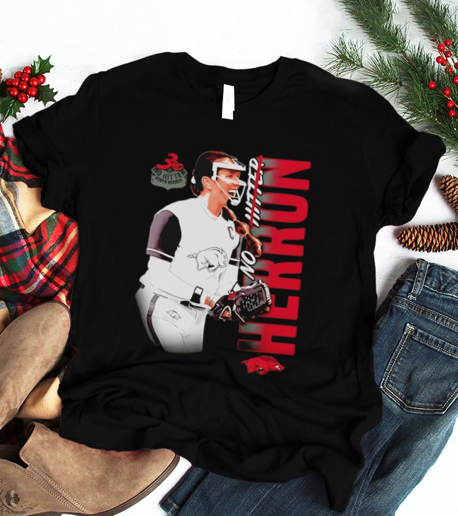 Robyn Herron Arkansas Razorbacks No Hitter No Hitz Herron T-Shirt