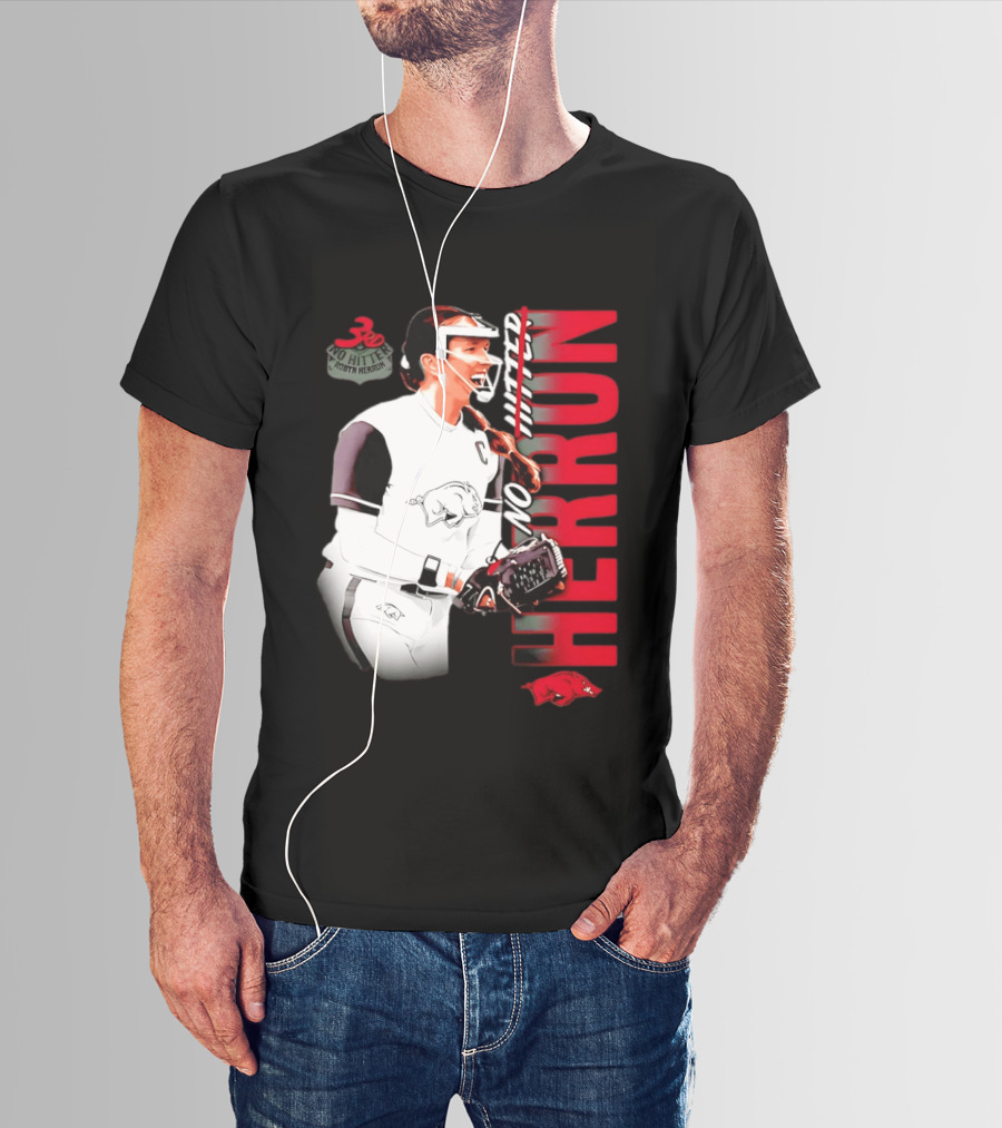Robyn Herron Arkansas Razorbacks No Hitter No Hitz Herron T-Shirt