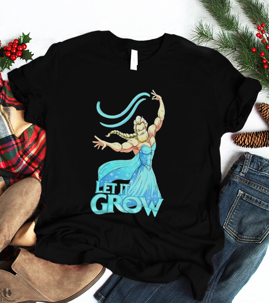 Let It Grow Frozen Elsa Muscular T-Shirt