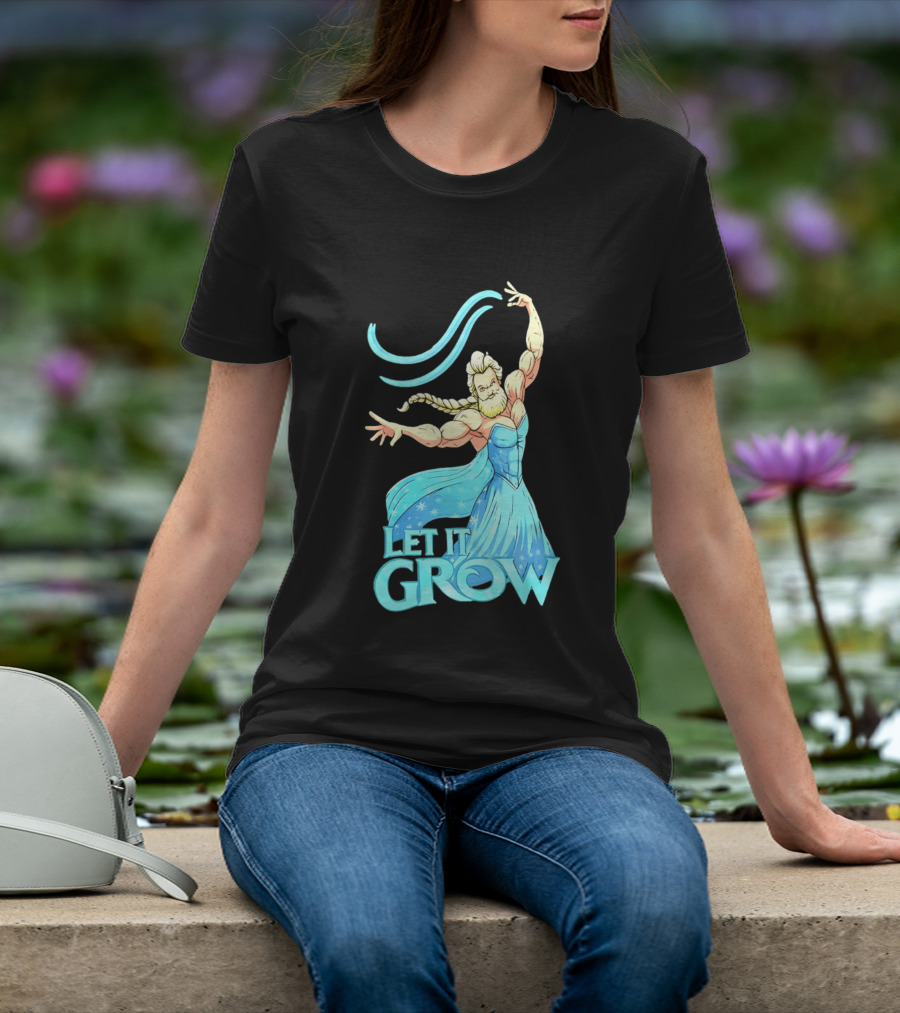 Let It Grow Frozen Elsa Muscular T-Shirt