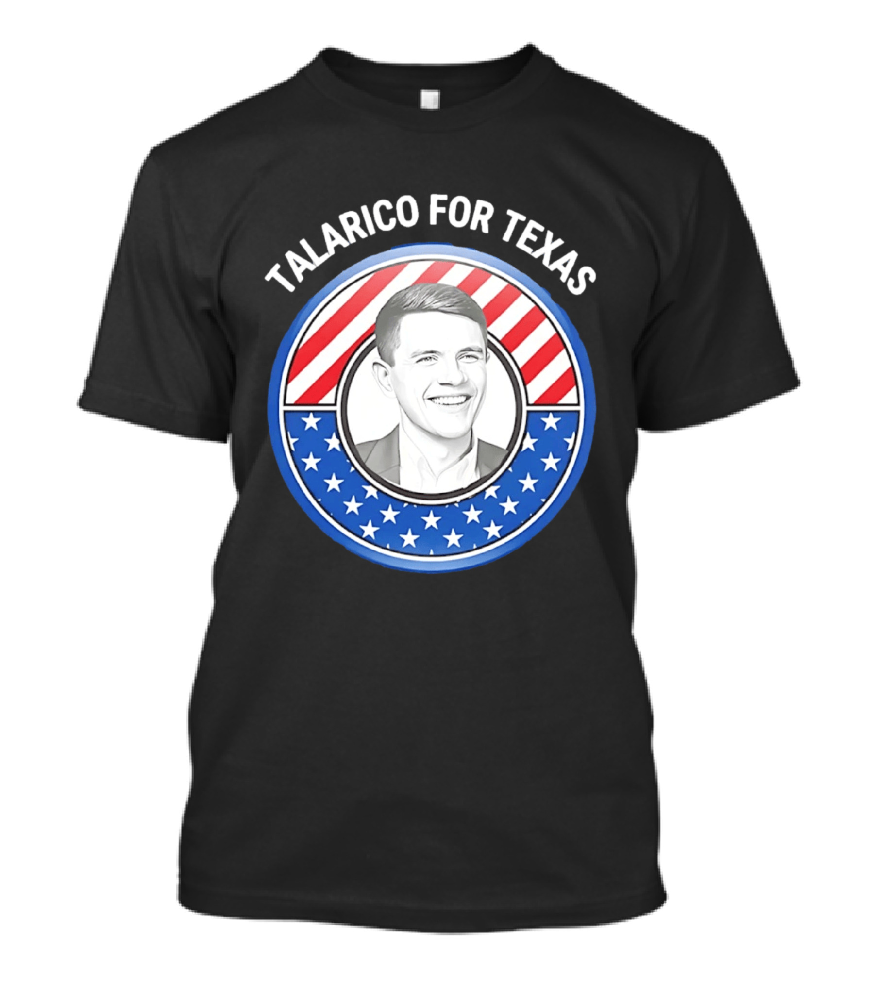 Talarico For Texas US Senator James Talarico '26 Stars Stripes Campaign T-Shirt