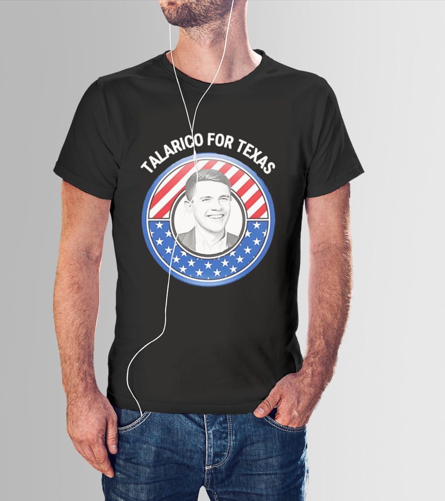 Talarico For Texas US Senator James Talarico '26 Stars Stripes Campaign T-Shirt