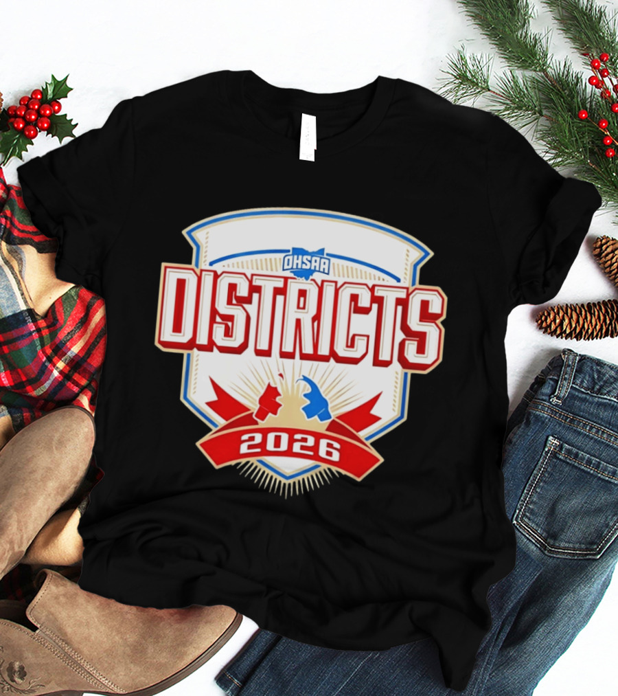 OHSAA 2026 Boys Wrestling Districts T-Shirt