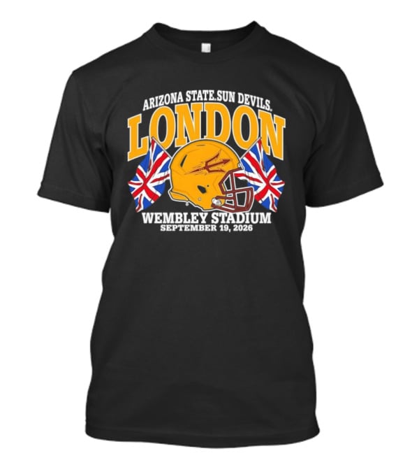 Arizona State Sun Devils London Wembley Stadium September 19 2026 T-Shirt