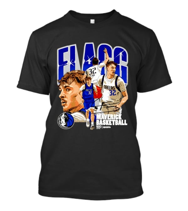 Maverick Basketball Cooper Flagg Dallas NBA 32 Collage T-Shirt