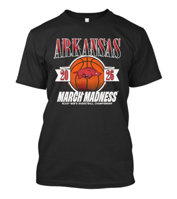 Arkansas Razorbacks 2026 NCAA Men's Basketball March Madness Championship T-Shirt