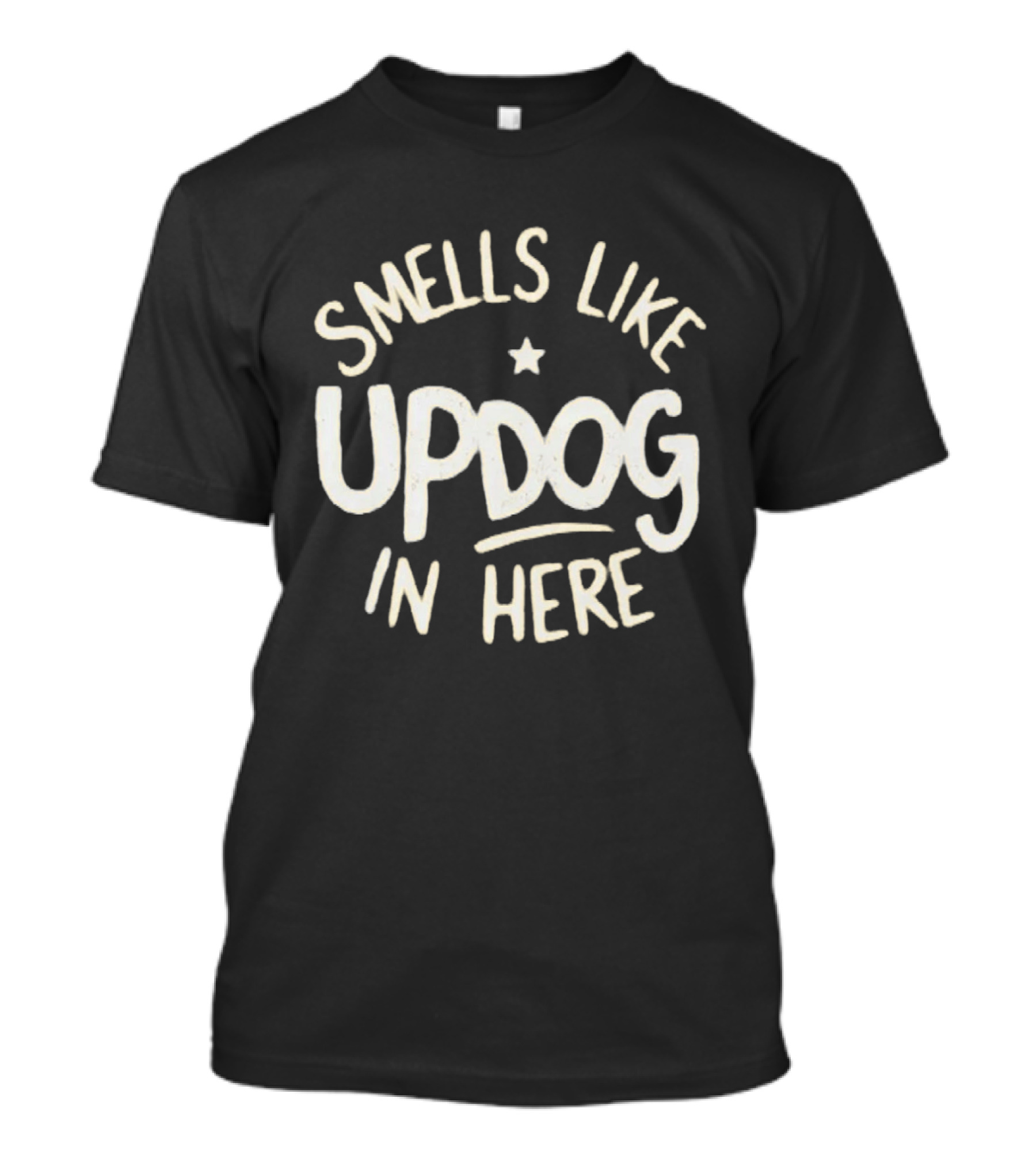 Smells Like Updog In Here Best Shrinking Jimmy T-Shirt