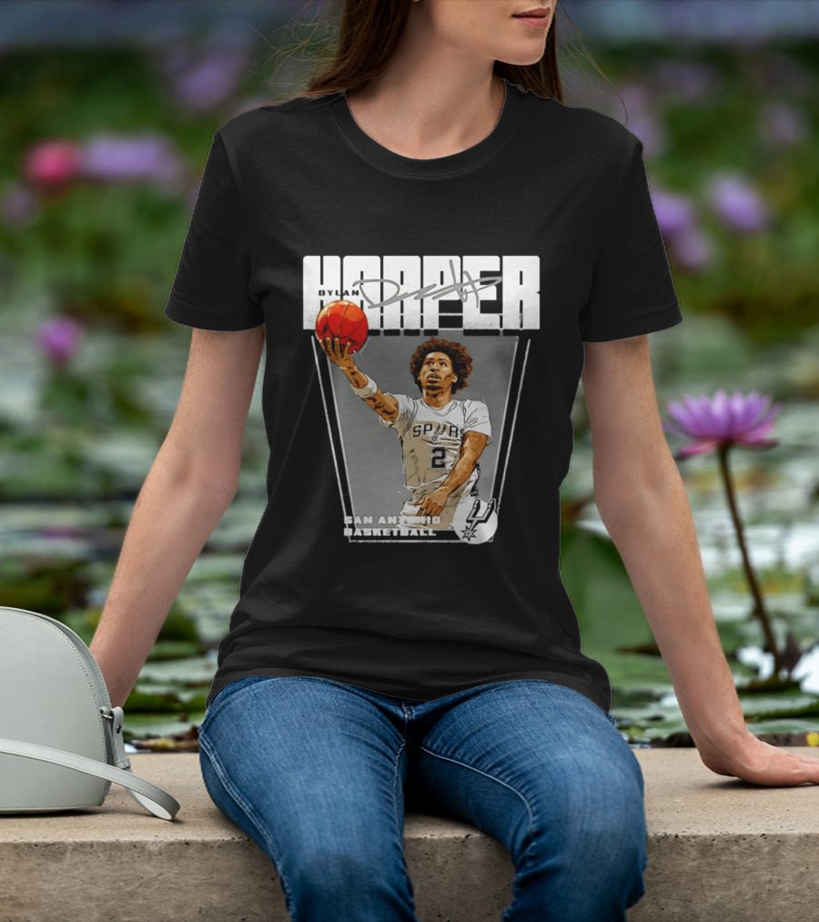 Dylan Harper San Antonio Spurs Basketball Premiere T-Shirt