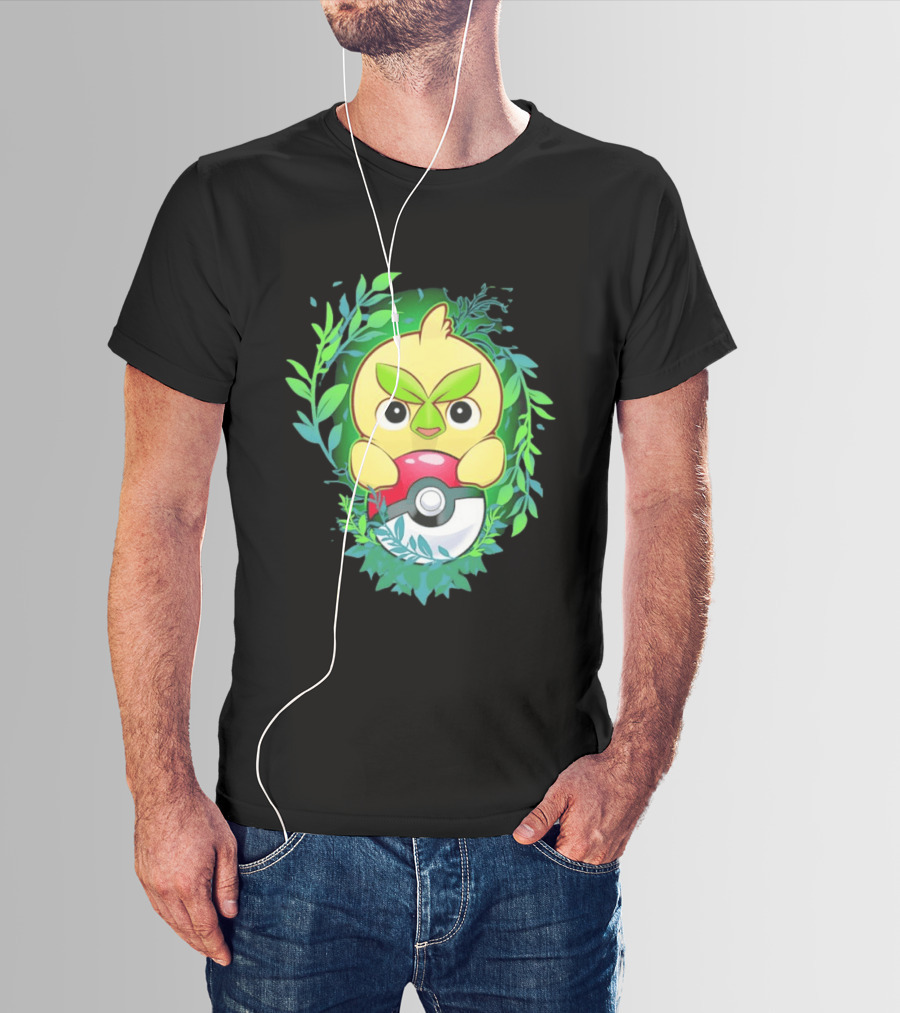 Pokémon Browt Grass Chicken Pokeball Forest T-Shirt