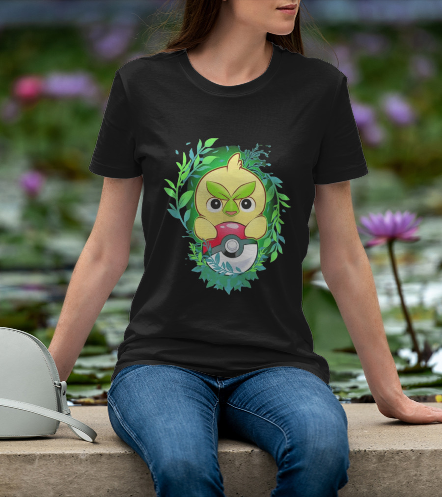 Pokémon Browt Grass Chicken Pokeball Forest T-Shirt