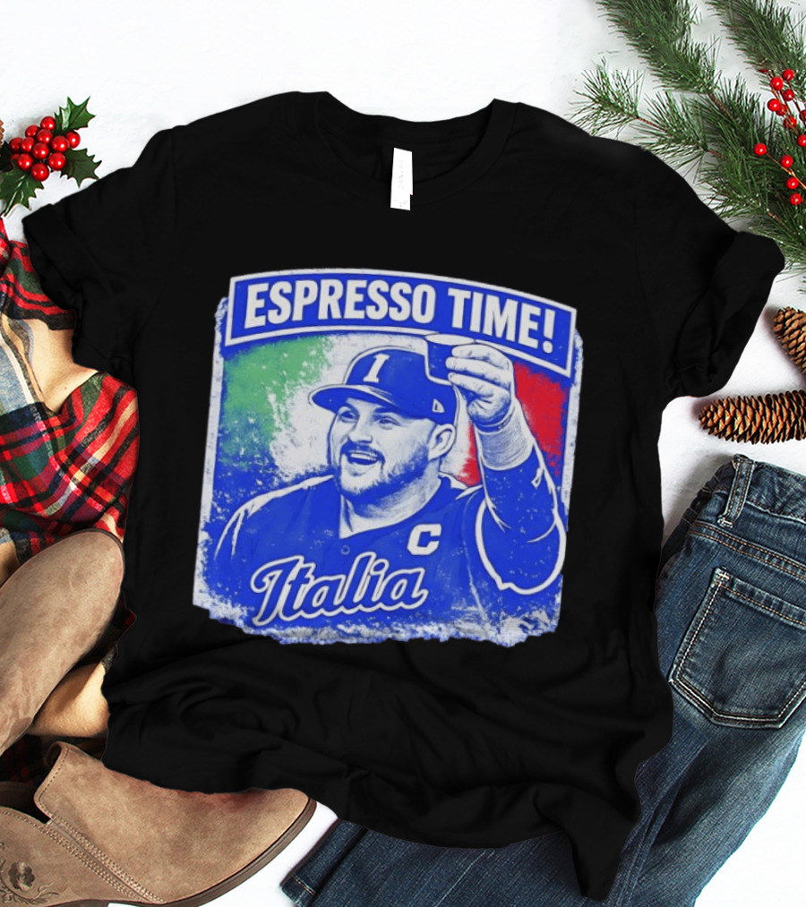 Espresso Time Italia Italy Baseball Celebration T-Shirt