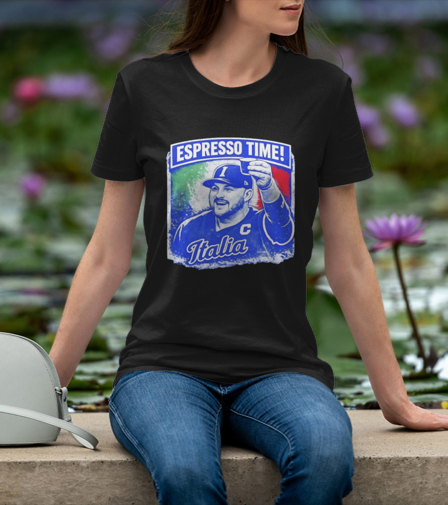 Espresso Time Italia Italy Baseball Celebration T-Shirt