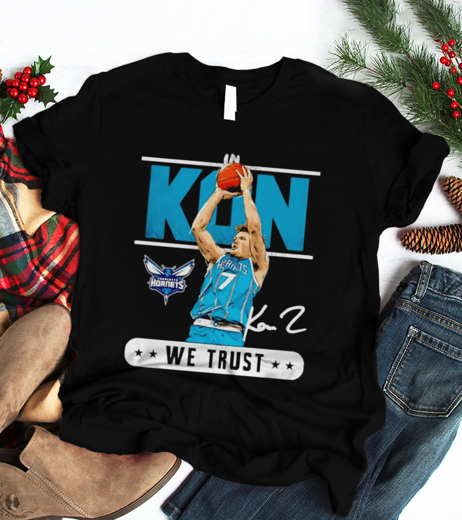 Kon Knueppel Charlotte Hornets Basketball We Trust T-Shirt