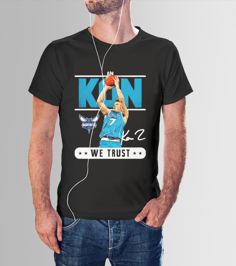 Kon Knueppel Charlotte Hornets Basketball We Trust T-Shirt