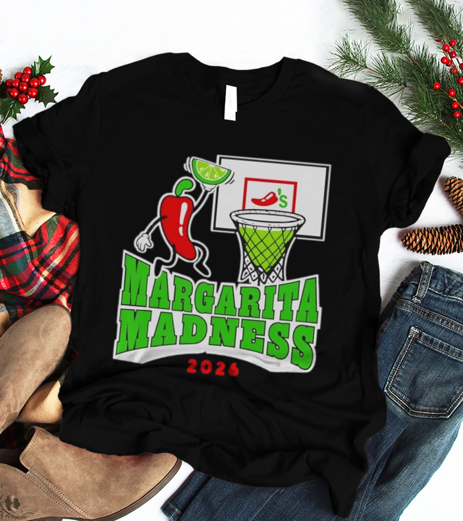 Chili's Margarita Madness 2026 Basketball Event With Lime And Chili Hoops T-Shirt