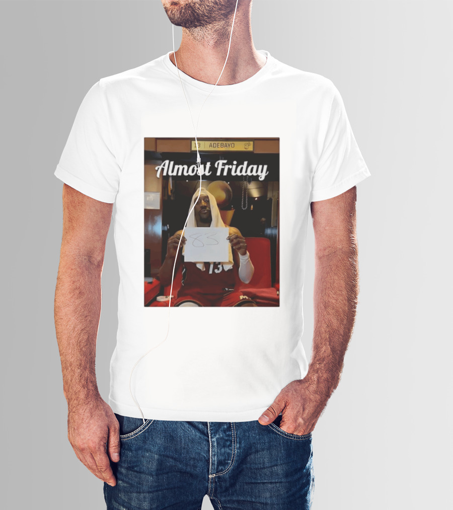 Almost Friday Bam Adebayo 83 Points Locker Room Moment T-Shirt