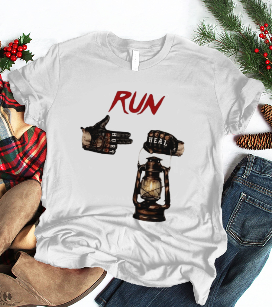 RUN Bray Wyatt Hurt Heal Lantern Mashup T-Shirt